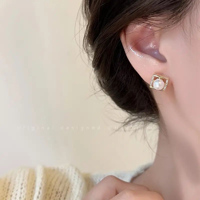925 Silver Pearl Stud Earrings for Women - Image 52