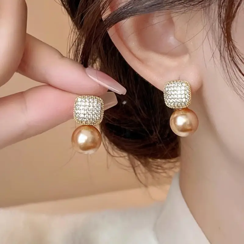 925 Silver Pearl Stud Earrings for Women - Image 69