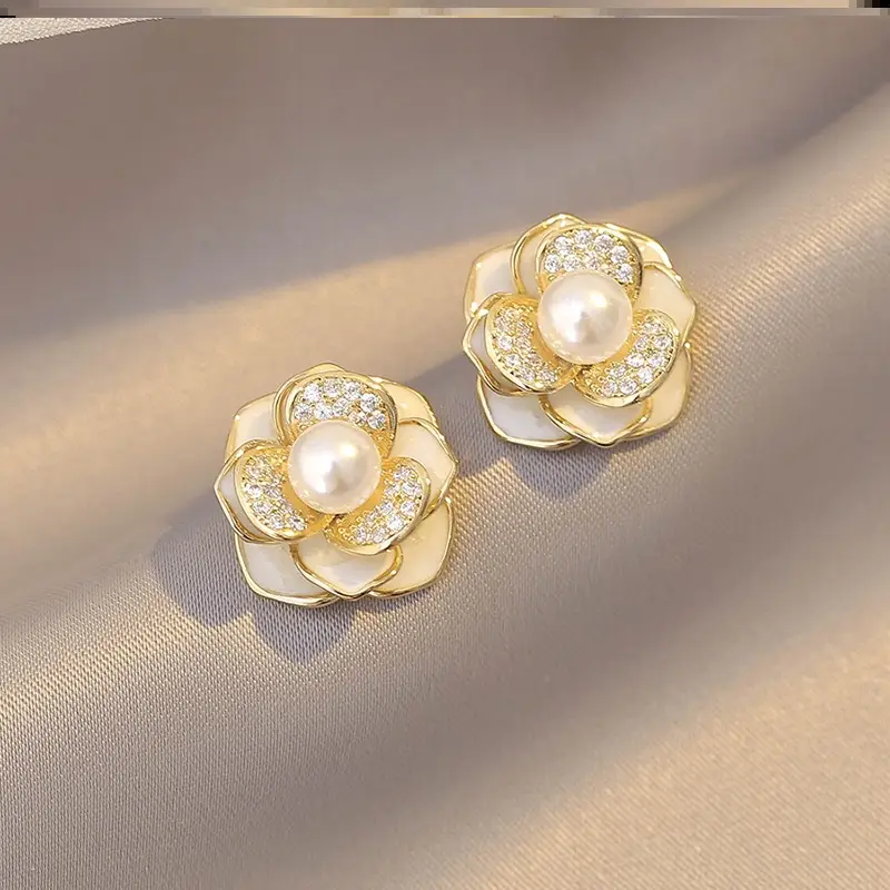925 Silver Pearl Stud Earrings for Women - Image 72