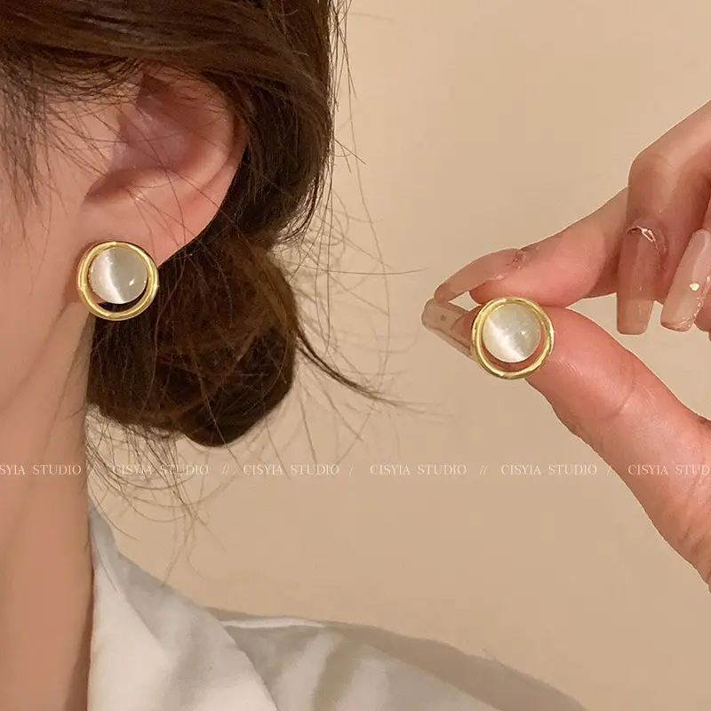 925 Silver Pearl Stud Earrings for Women - Image 84