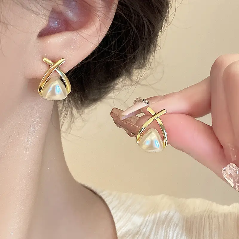 925 Silver Pearl Stud Earrings for Women - Image 9