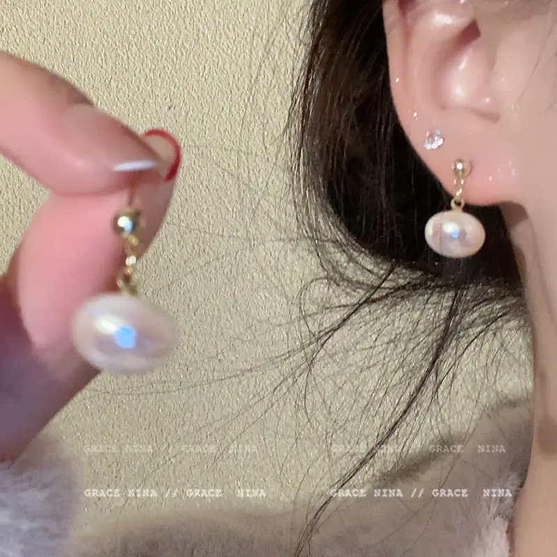925 Silver Pearl Stud Earrings for Women - Image 88