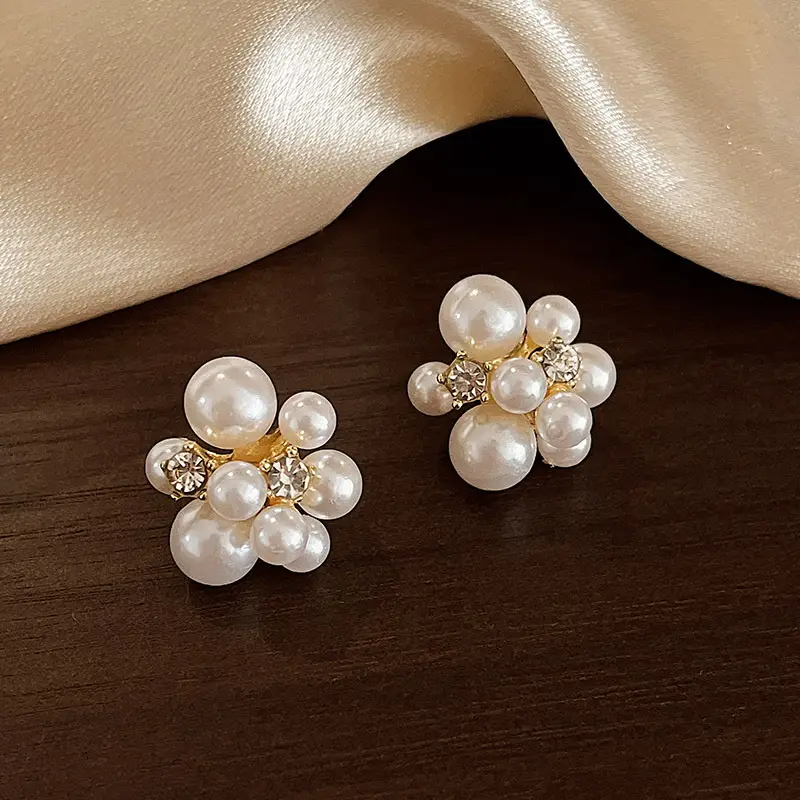 925 Silver Pearl Stud Earrings for Women - Image 92