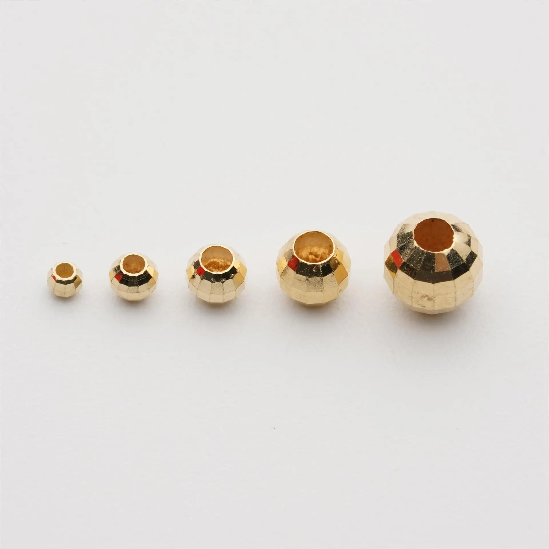 18K Gold Laser Beads for Jewelry Making