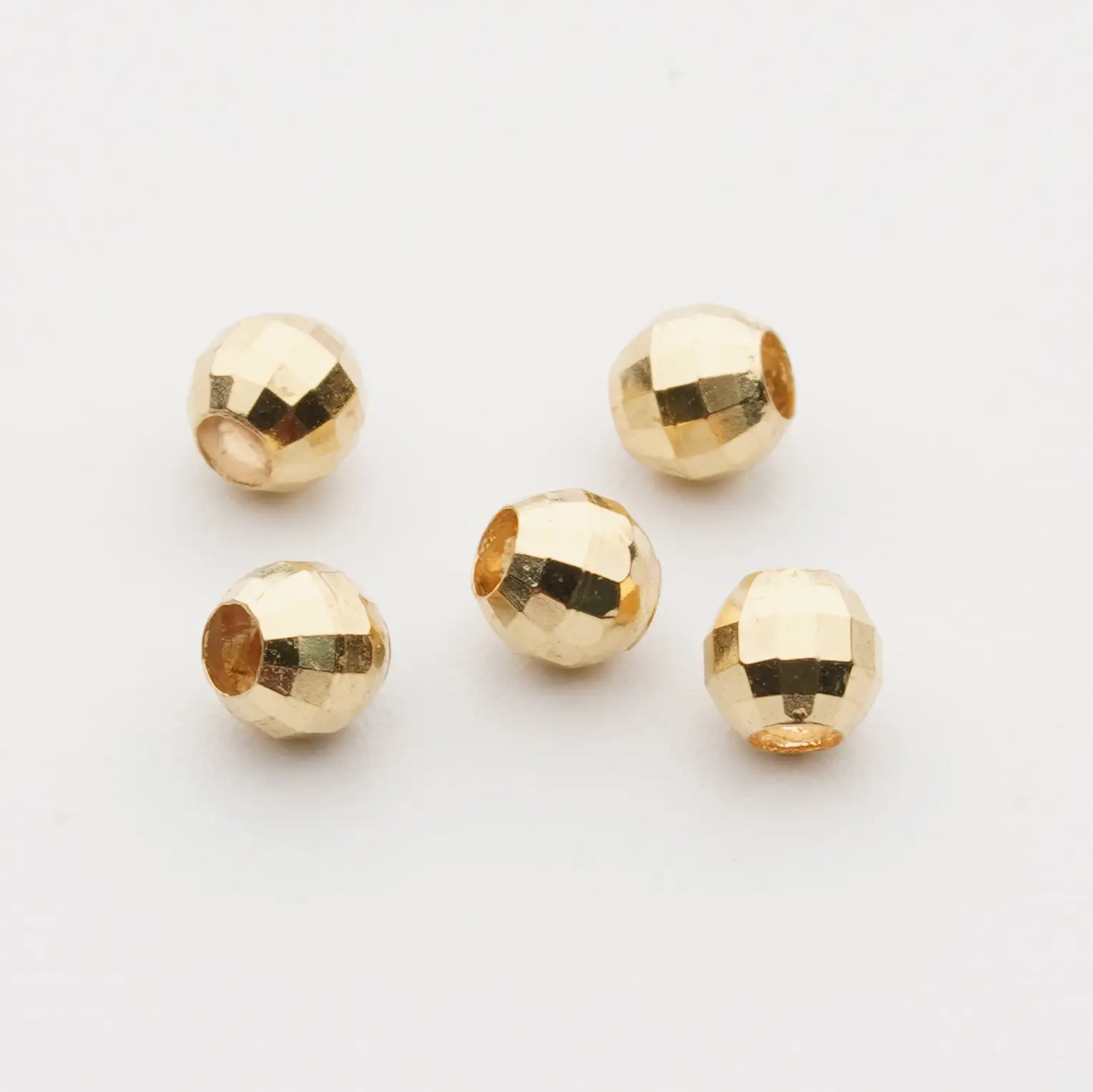 18K Gold Laser Beads for Jewelry Making