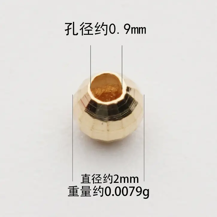 18K Gold Laser Beads for Jewelry Making