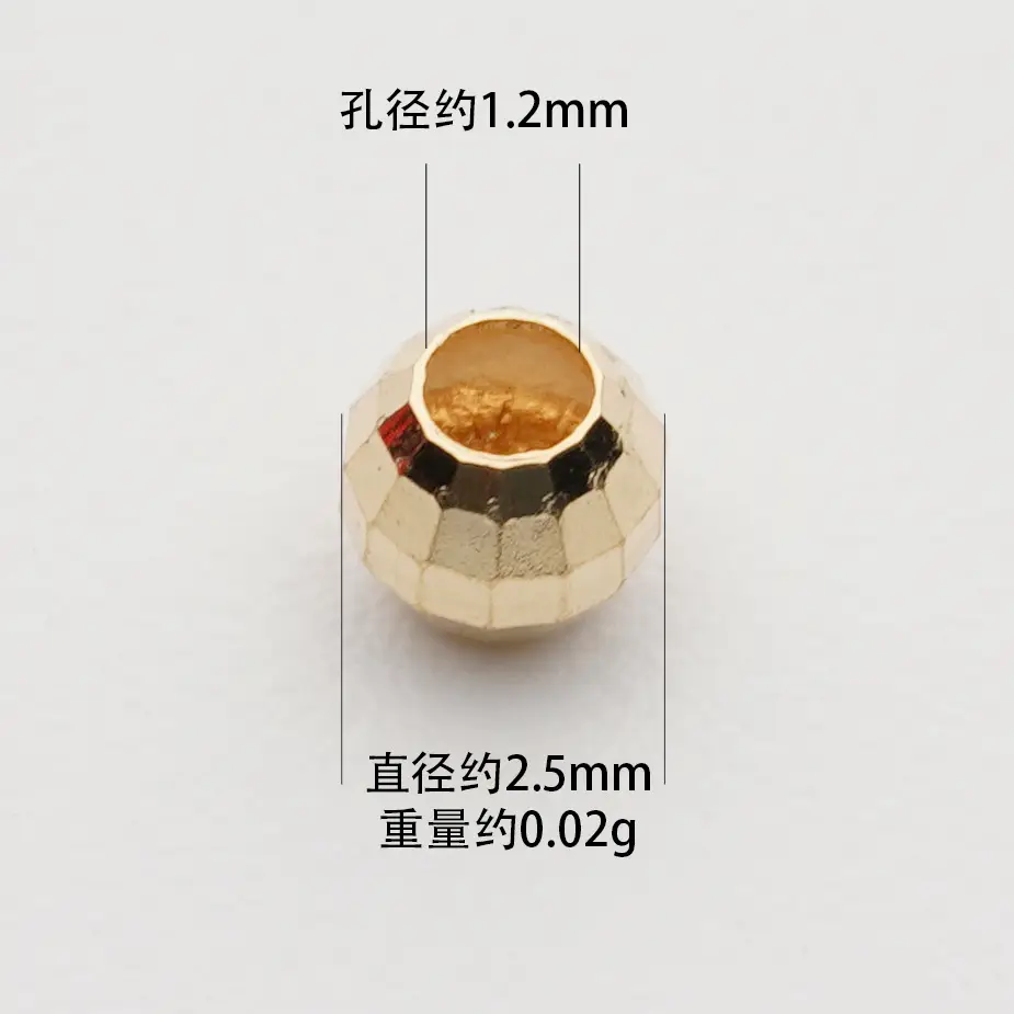 18K Gold Laser Beads for Jewelry Making