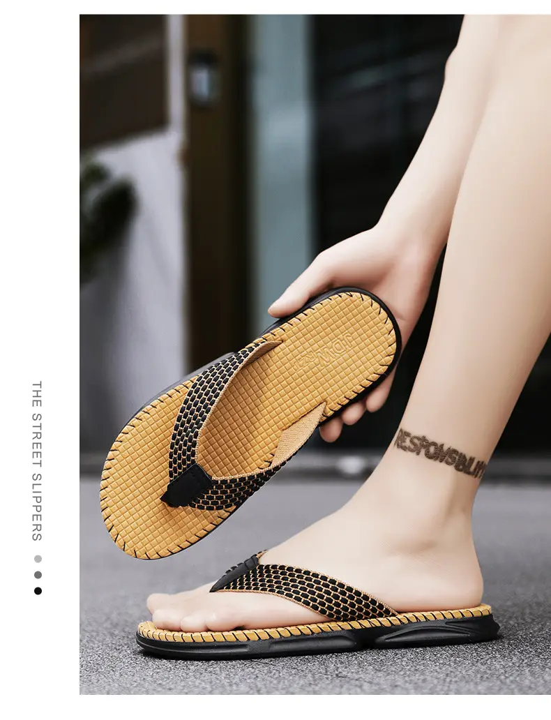 European and American fashion live slippers men's summer new beach flip-flops outdoor non-slip flip-flops foreign trade Men — feature 12