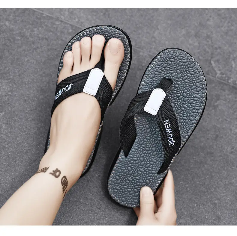European and American fashion live slippers men's summer new beach flip-flops outdoor non-slip flip-flops foreign trade Men — feature 32