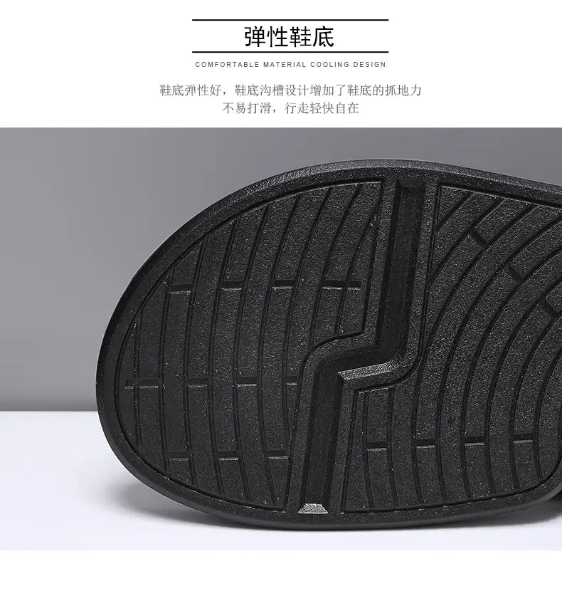 European and American fashion live slippers men's summer new beach flip-flops outdoor non-slip flip-flops foreign trade Men — feature 6