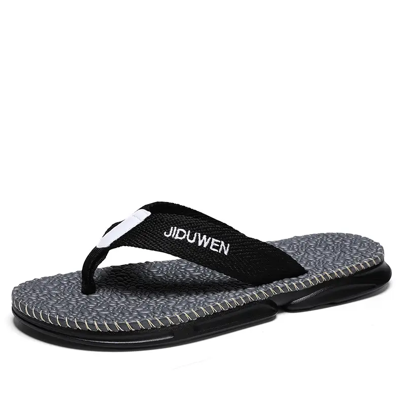 European and American fashion live slippers men's summer new beach flip-flops outdoor non-slip flip-flops foreign trade Men - Image 2