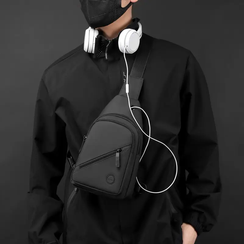 Men's Black Japanese Shoulder Bag Business Commuter - Image 6
