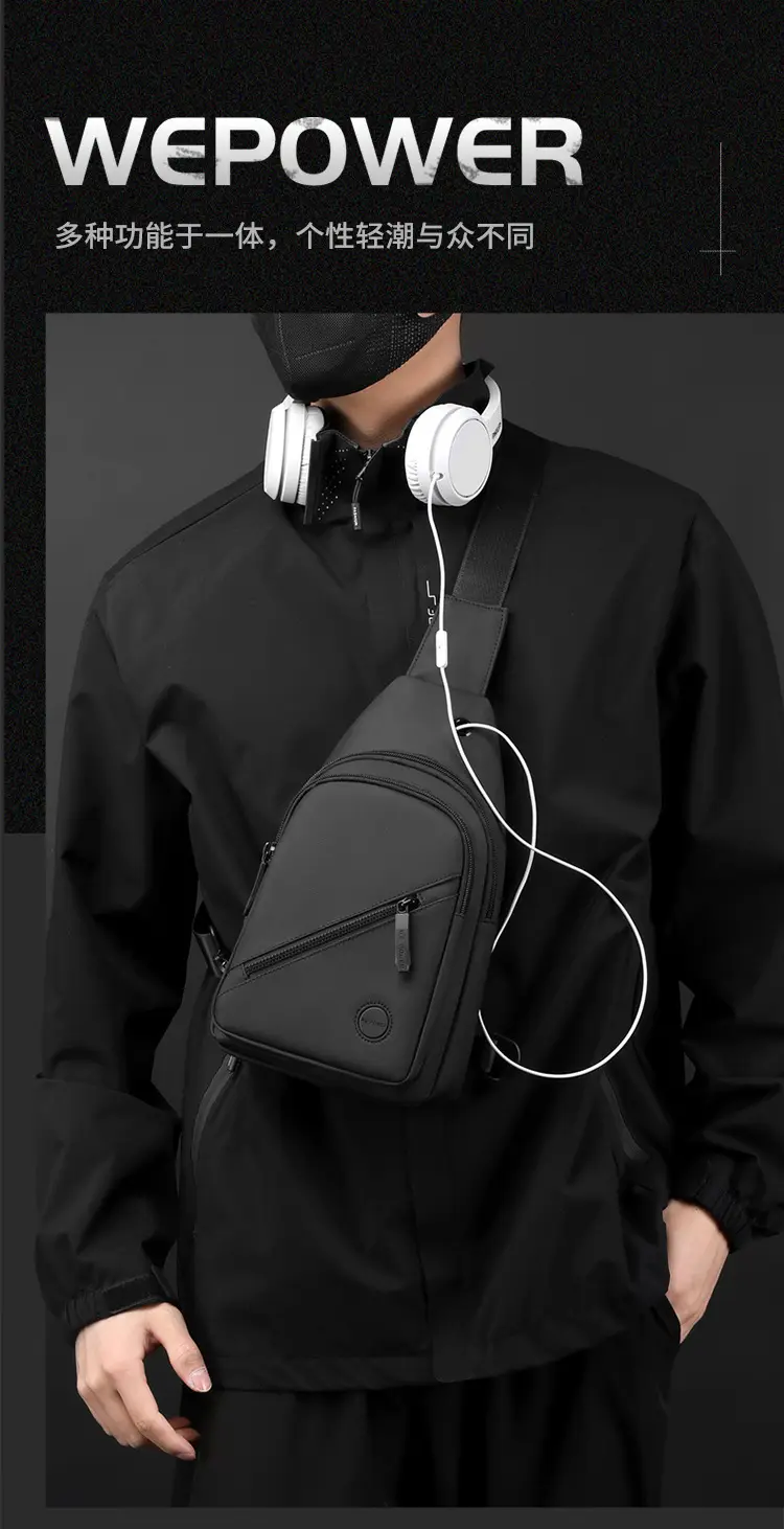 Men's Black Japanese Shoulder Bag Business Commuter — feature 2
