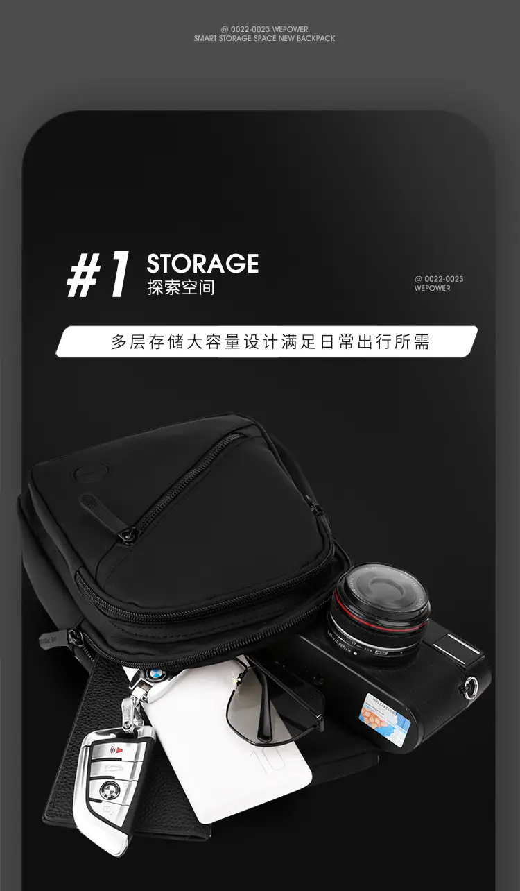 Men's Black Japanese Shoulder Bag Business Commuter — feature 7