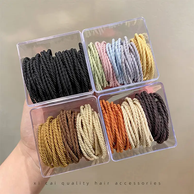 2023 New Black Hair Rope Rubber Band High Ponytail Hair Tie - Image 62