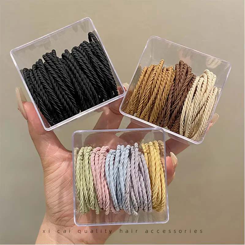 2023 New Black Hair Rope Rubber Band High Ponytail Hair Tie - Image 63