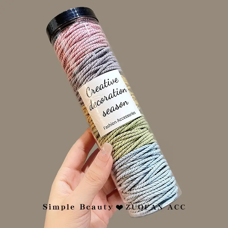 2023 New Black Hair Rope Rubber Band High Ponytail Hair Tie - Image 17