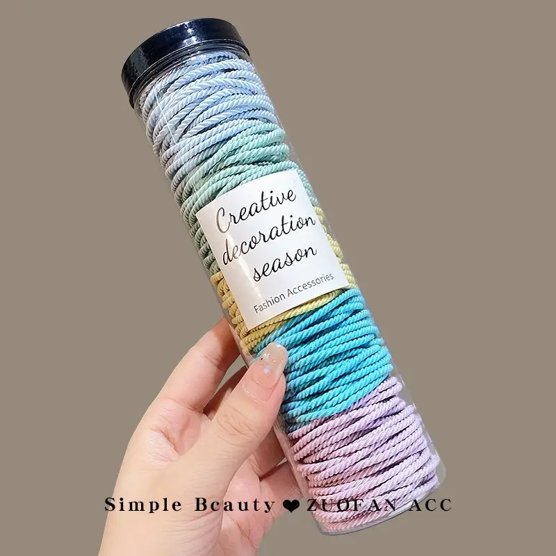 2023 New Black Hair Rope Rubber Band High Ponytail Hair Tie - Image 19