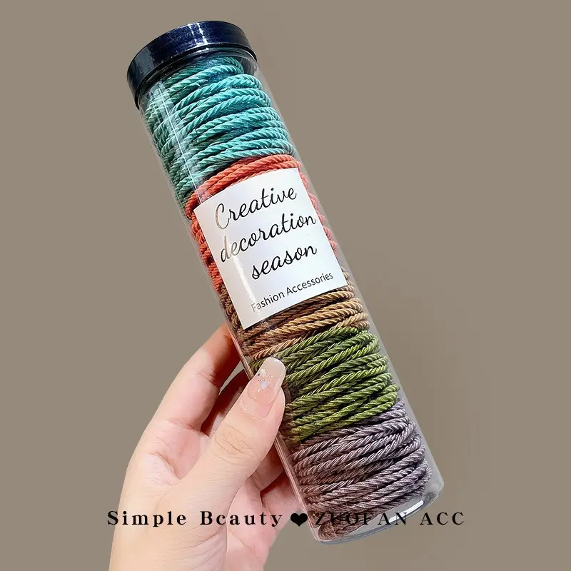 2023 New Black Hair Rope Rubber Band High Ponytail Hair Tie - Image 20