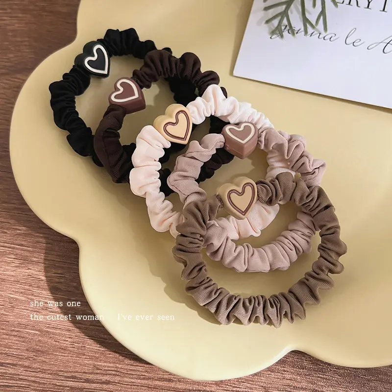 2023 New Black Hair Rope Rubber Band High Ponytail Hair Tie - Image 25