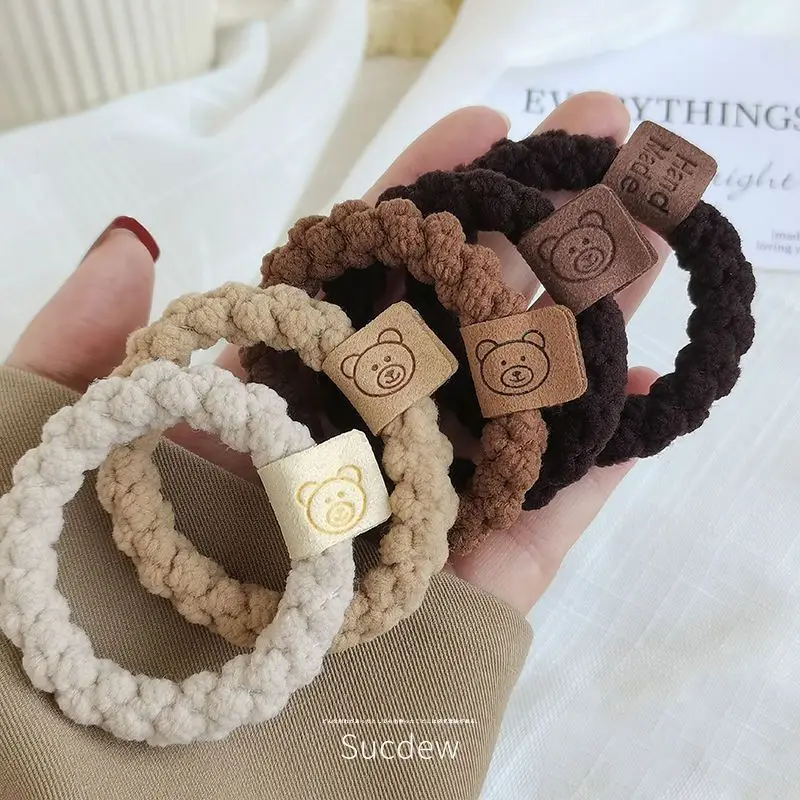 2023 New Black Hair Rope Rubber Band High Ponytail Hair Tie - Image 29