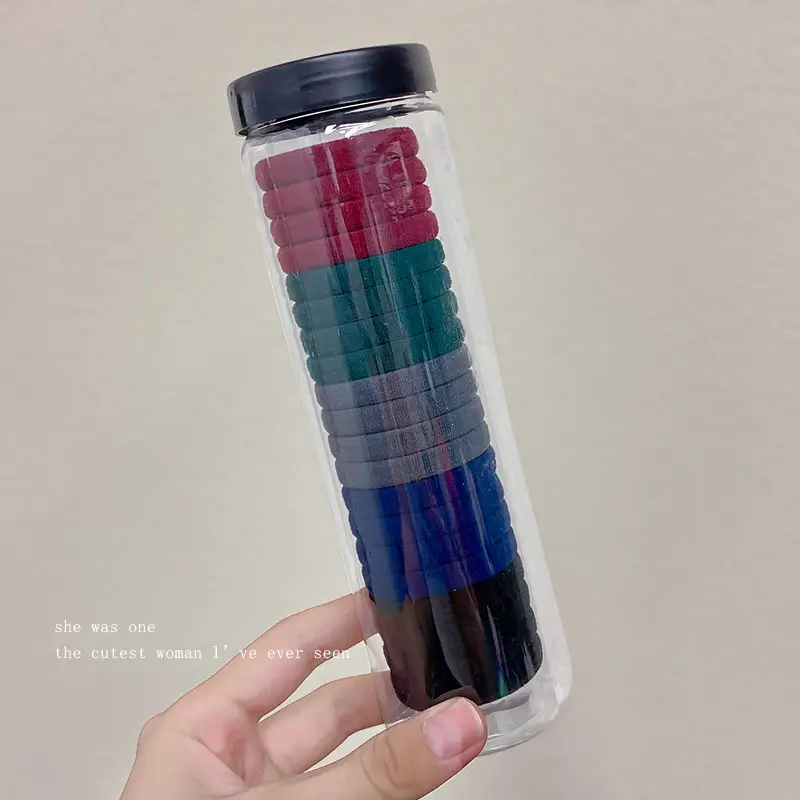 2023 New Black Hair Rope Rubber Band High Ponytail Hair Tie - Image 44