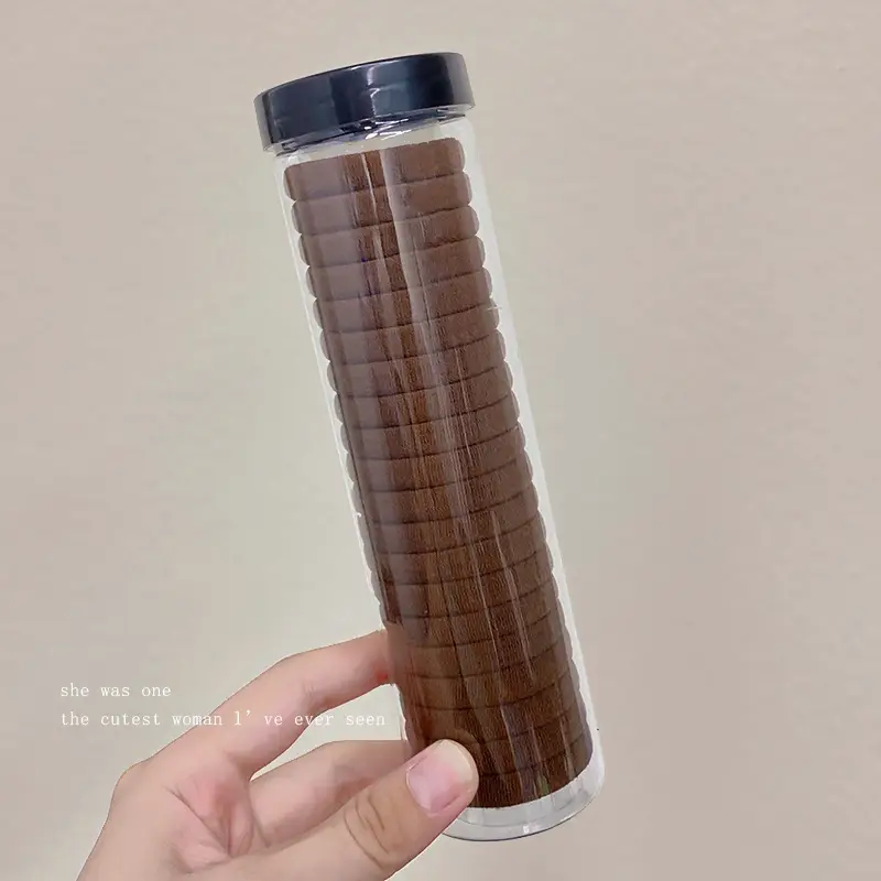 2023 New Black Hair Rope Rubber Band High Ponytail Hair Tie - Image 45
