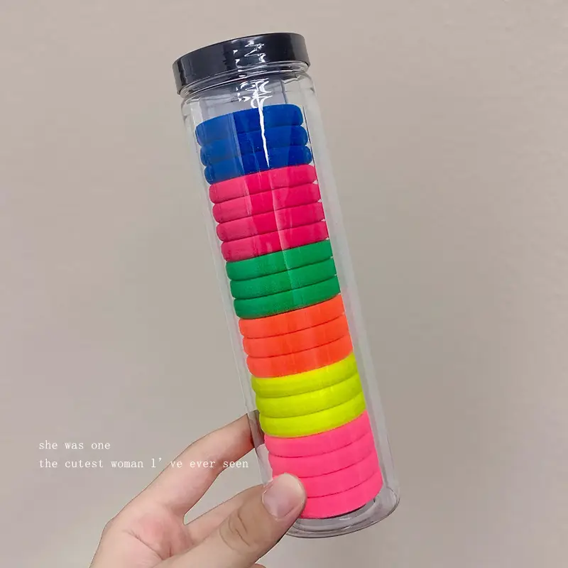 2023 New Black Hair Rope Rubber Band High Ponytail Hair Tie - Image 46