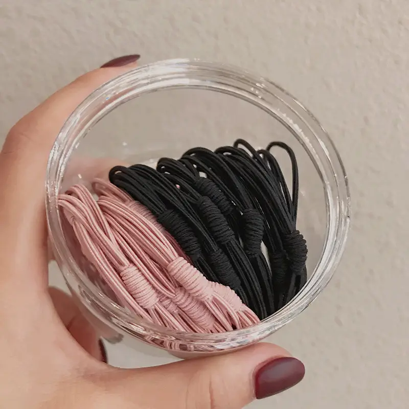 2023 New Black Hair Rope Rubber Band High Ponytail Hair Tie - Image 47