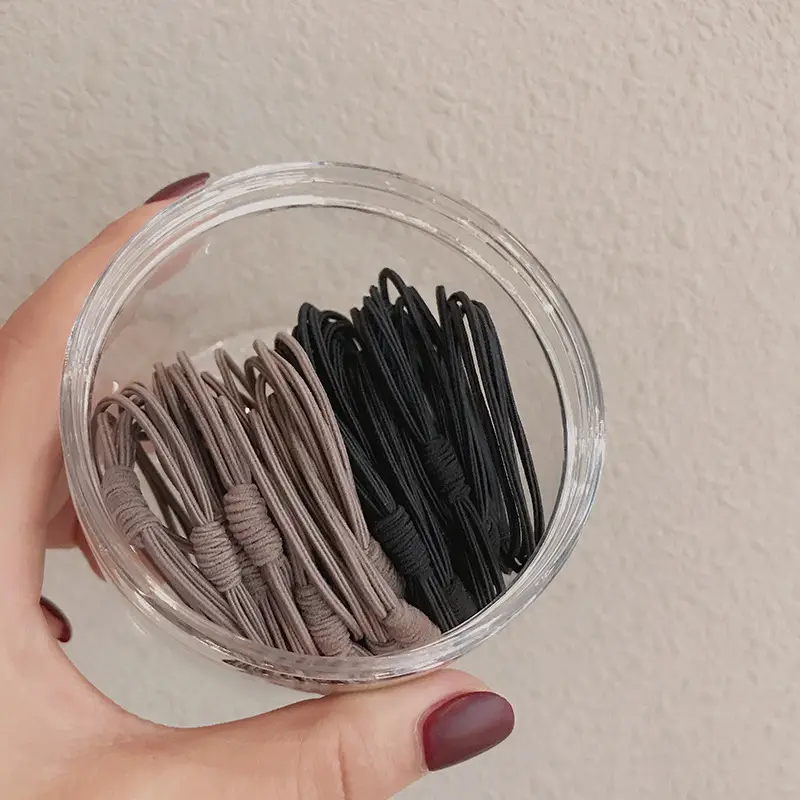 2023 New Black Hair Rope Rubber Band High Ponytail Hair Tie - Image 52