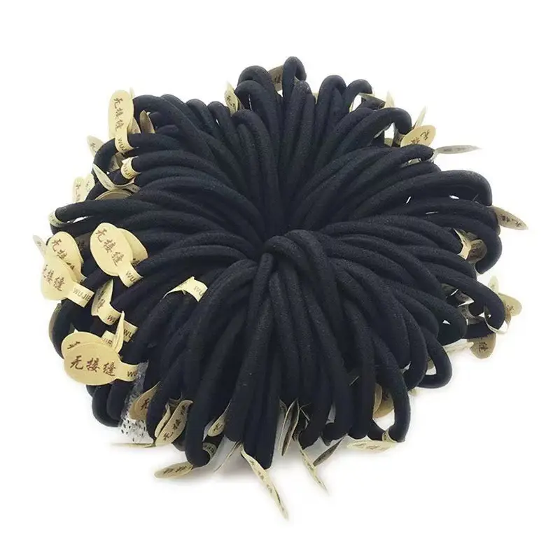 2023 New Black Hair Rope Rubber Band High Ponytail Hair Tie - Image 9