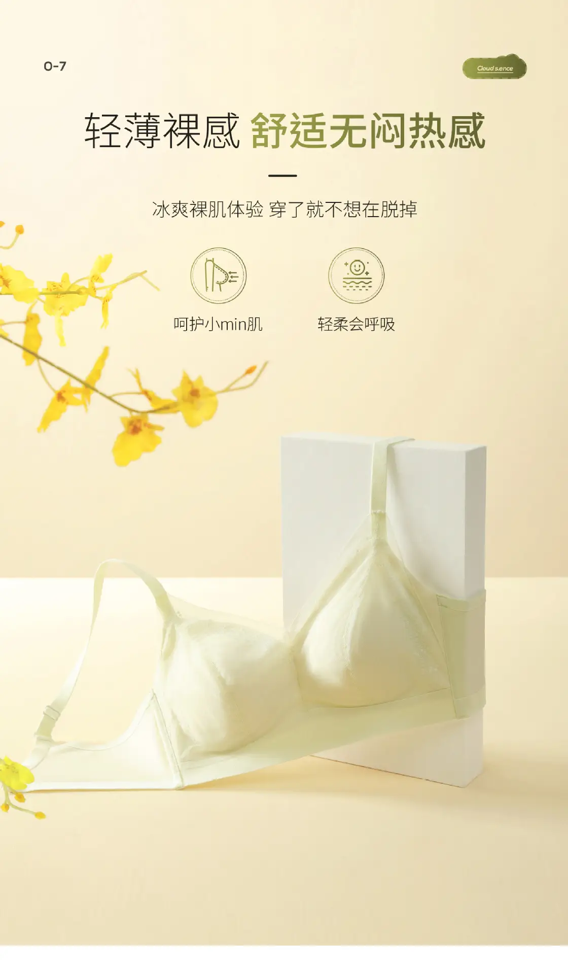 Women's Mulberry Silk Push-Up Slide Cup Bra — feature 9