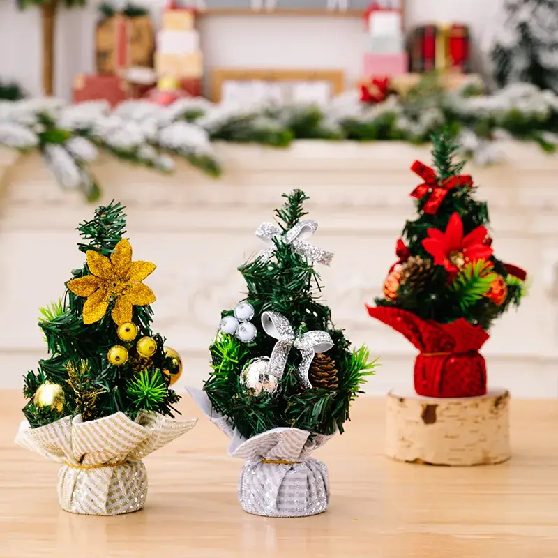 Mini Christmas Tree Decor 20cm for Home Office