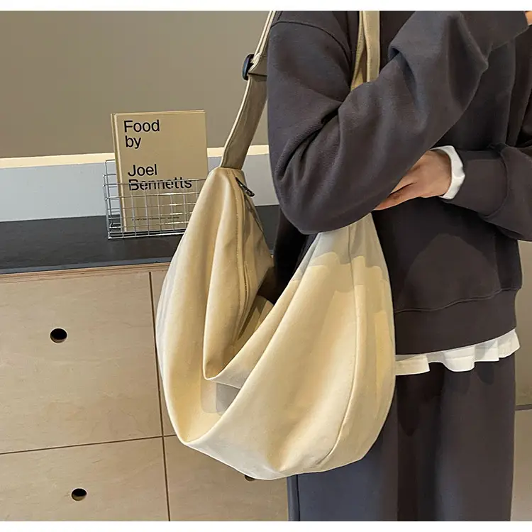 Women Canvas Shoulder Messenger Bag Beige 2024 — feature 21