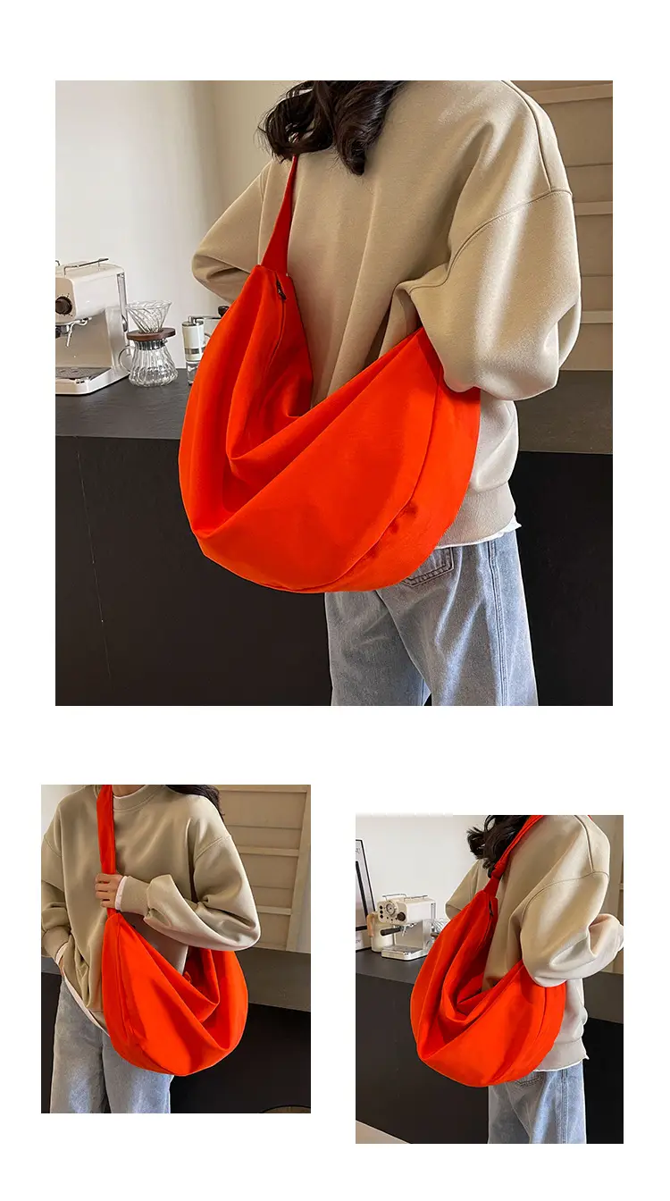 Women Canvas Shoulder Messenger Bag Beige 2024 — feature 9