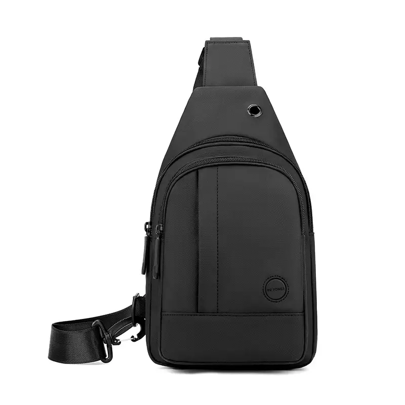 Men's Black Waterproof Shoulder Messenger Bag - Image 9