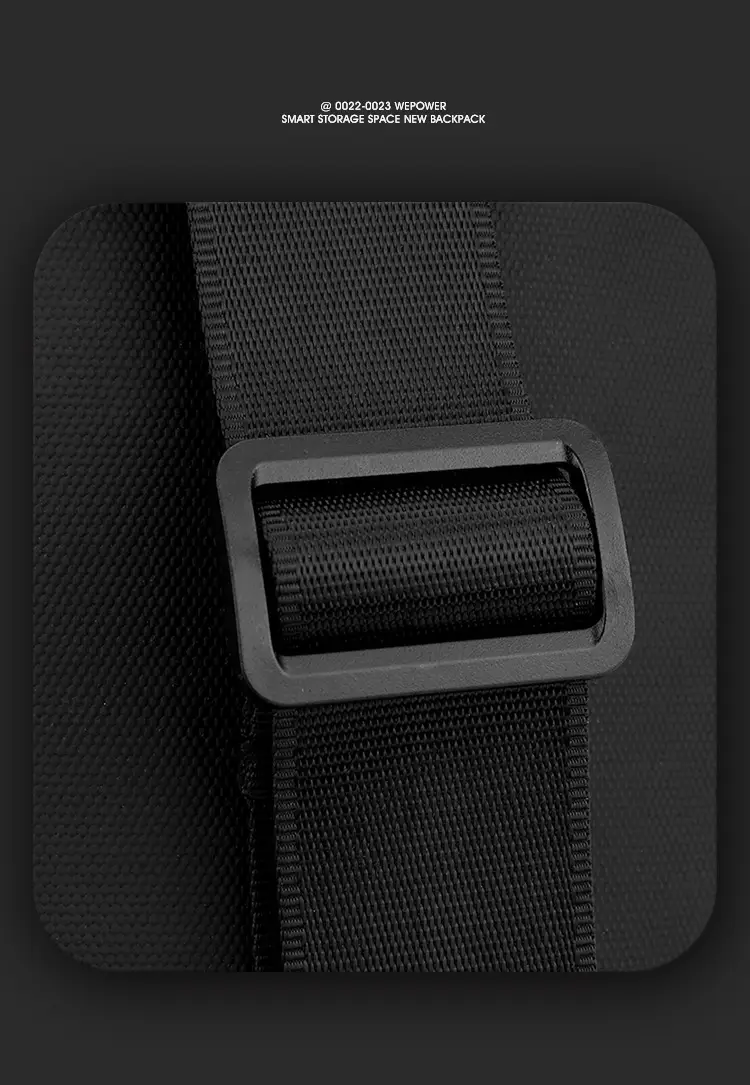 Men's Black Waterproof Shoulder Messenger Bag — feature 22