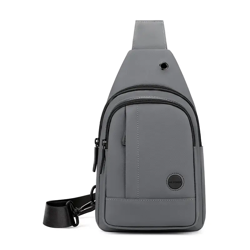 Men's Black Waterproof Shoulder Messenger Bag - Image 2