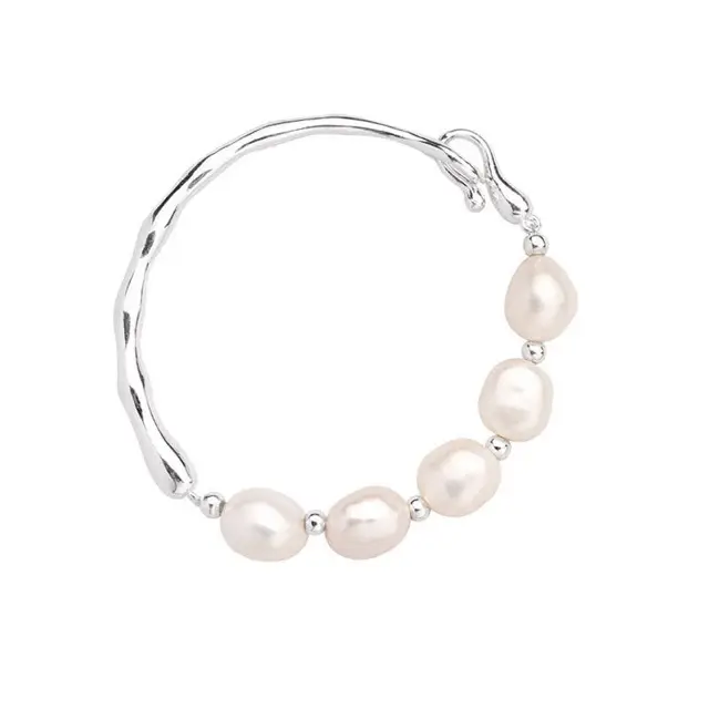 Natural Pearl Half Bead Bracelet for Women - Image 5