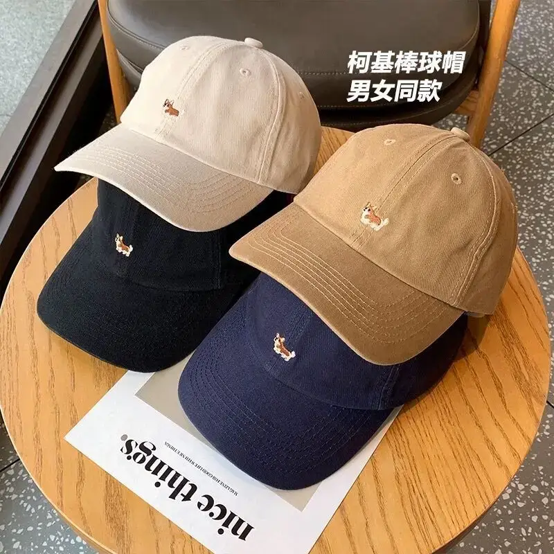 Women's Beige Cartoon Embroidered Baseball Cap - Image 6