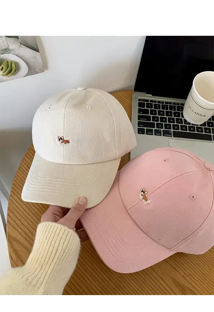 Women's Beige Cartoon Embroidered Baseball Cap — feature 14