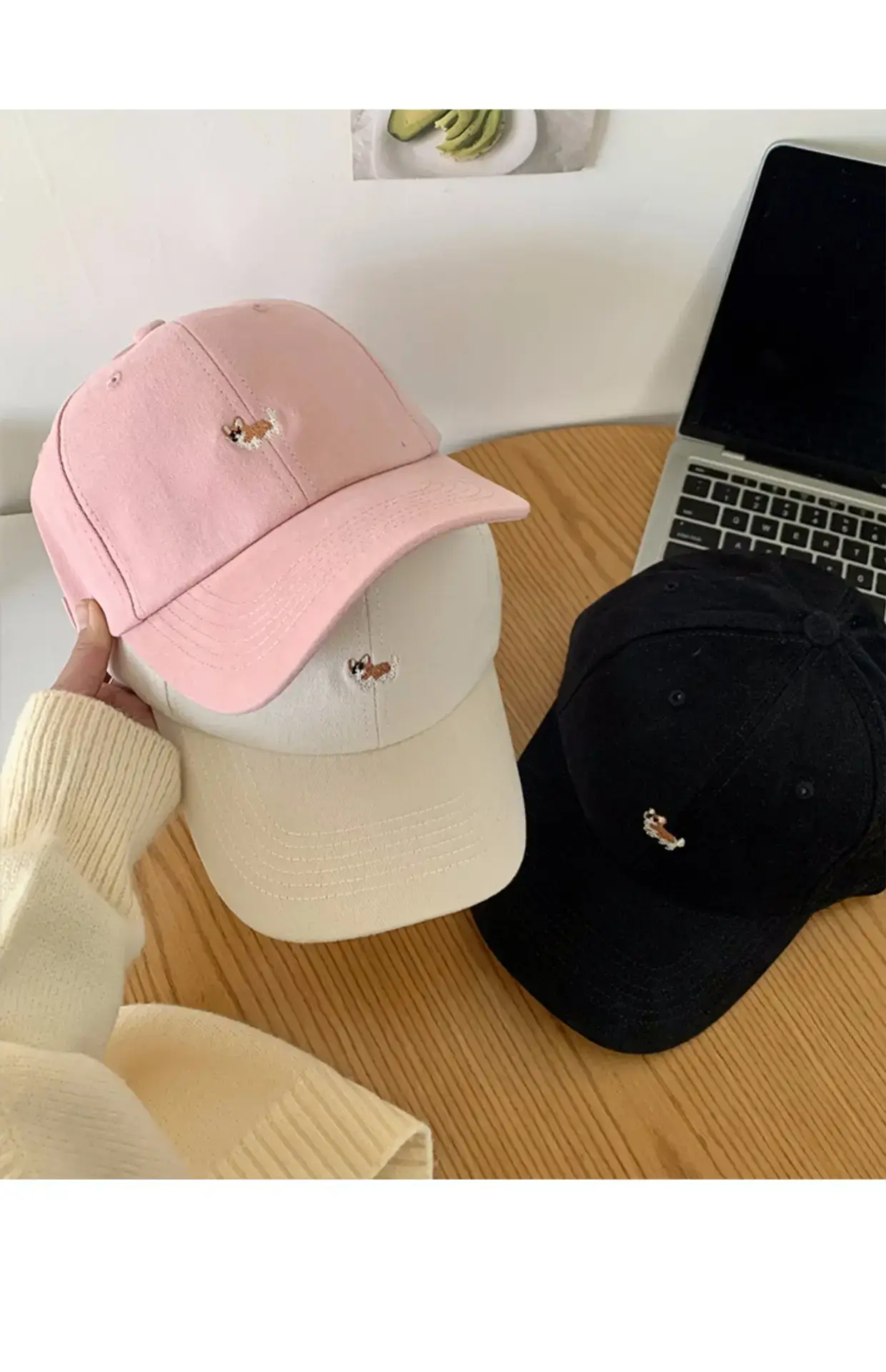 Women's Beige Cartoon Embroidered Baseball Cap — feature 16