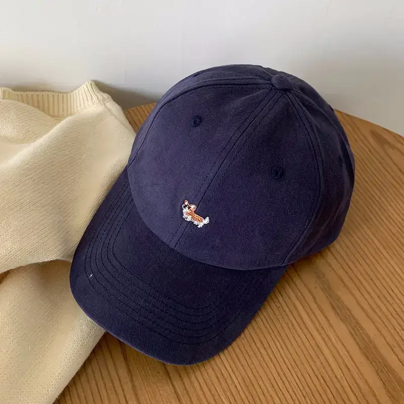 Women's Beige Cartoon Embroidered Baseball Cap - Image 2