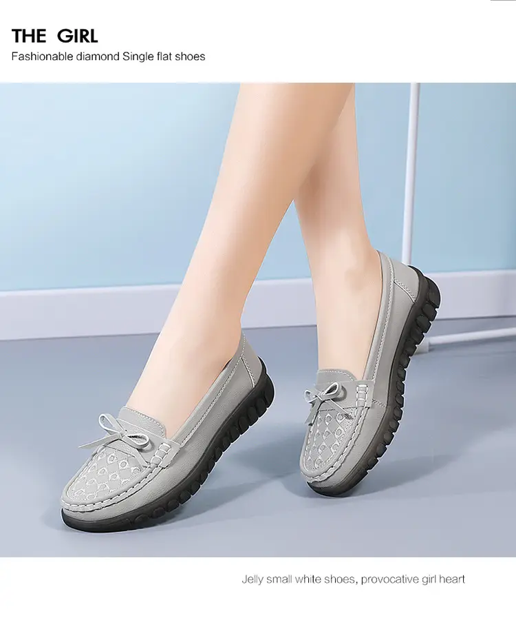 Cross-Border Women's Shoes Spring New Large Size Beanie Shoes Comfortable Lazy Shoes One-Step Soft Sole Non-Tiring Mother's Shoes — feature 16