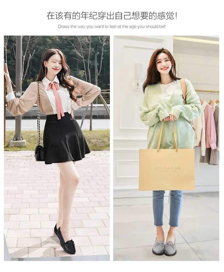 Cross-Border Women's Shoes Spring New Large Size Beanie Shoes Comfortable Lazy Shoes One-Step Soft Sole Non-Tiring Mother's Shoes — feature 5