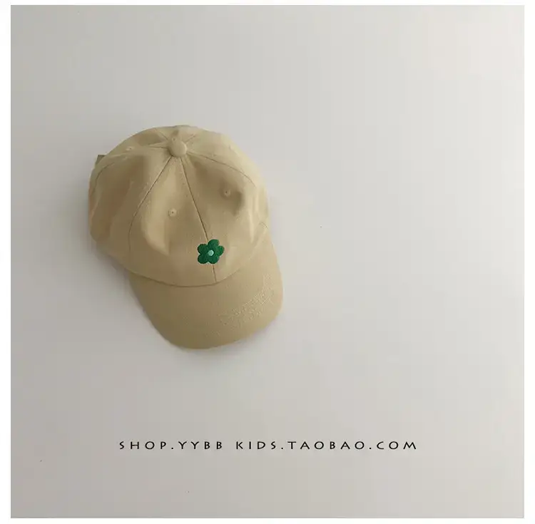 Blue Kids Cap with Flower Embroidery for Boys Girls — feature 13