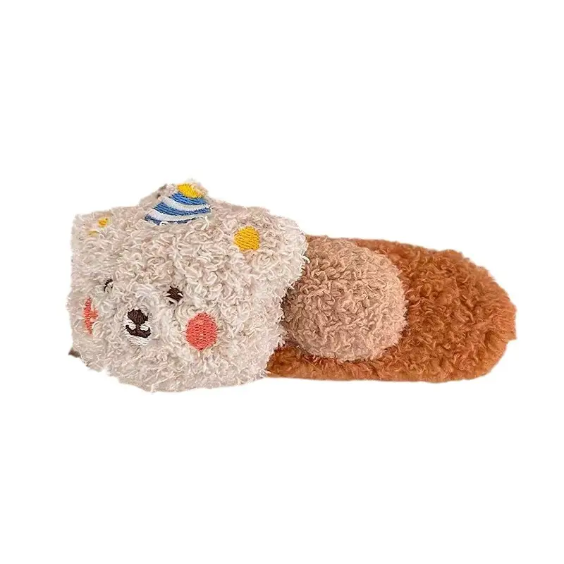 Cute Plush Bear Hairpin for Girls