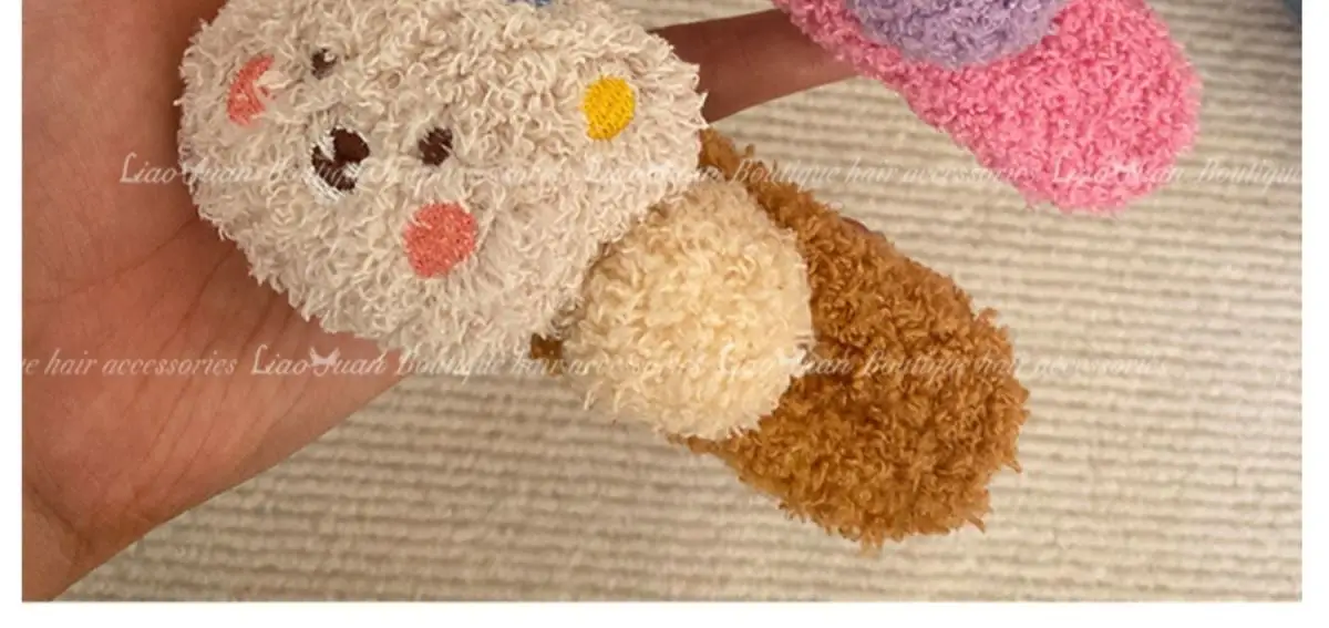 Cute Plush Bear Hairpin for Girls — feature 10