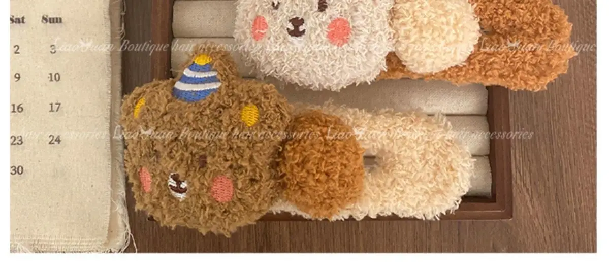 Cute Plush Bear Hairpin for Girls — feature 16