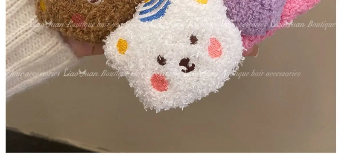 Cute Plush Bear Hairpin for Girls — feature 20